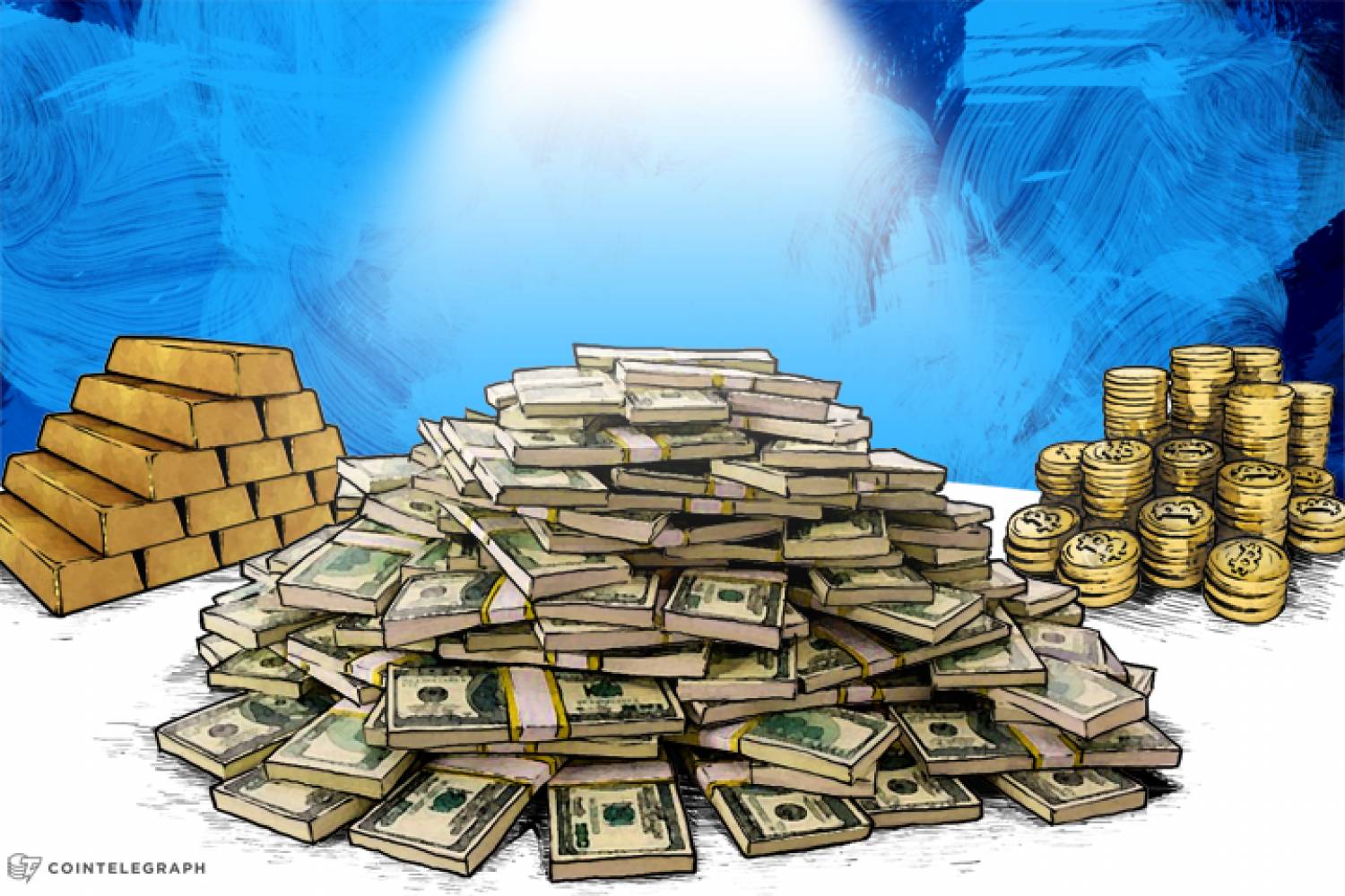 ภูเขาเงินภูเขาทองคำภูเขา bitcoins